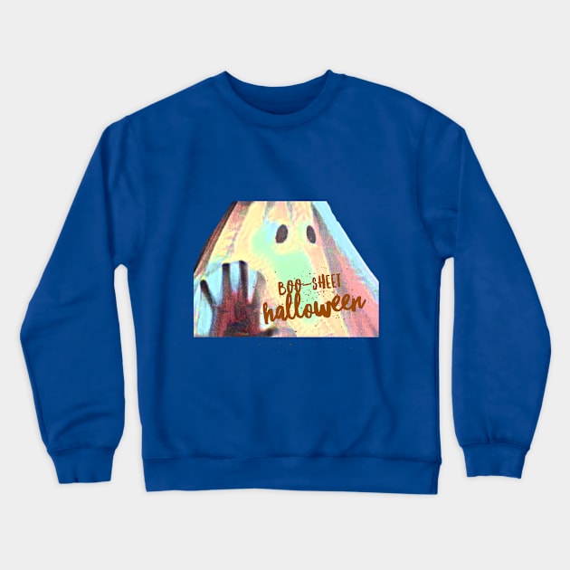 Boo-sheet Halloween Crewneck Sweatshirt by PersianFMts